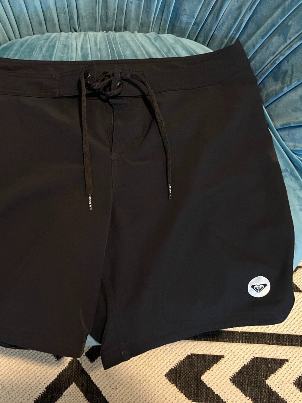 Roxy Oceanside 7" Elastic Waist Boardshorts Black Large L